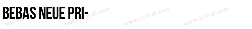 bebas neue pri字体转换